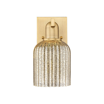 Innovations Bridal Veil 1Lt 5" Sconce, Brushed Brass/Mercury