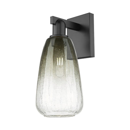 Innovations Brookhaven Almond 1Lt 6" Sconce, Black/Slate