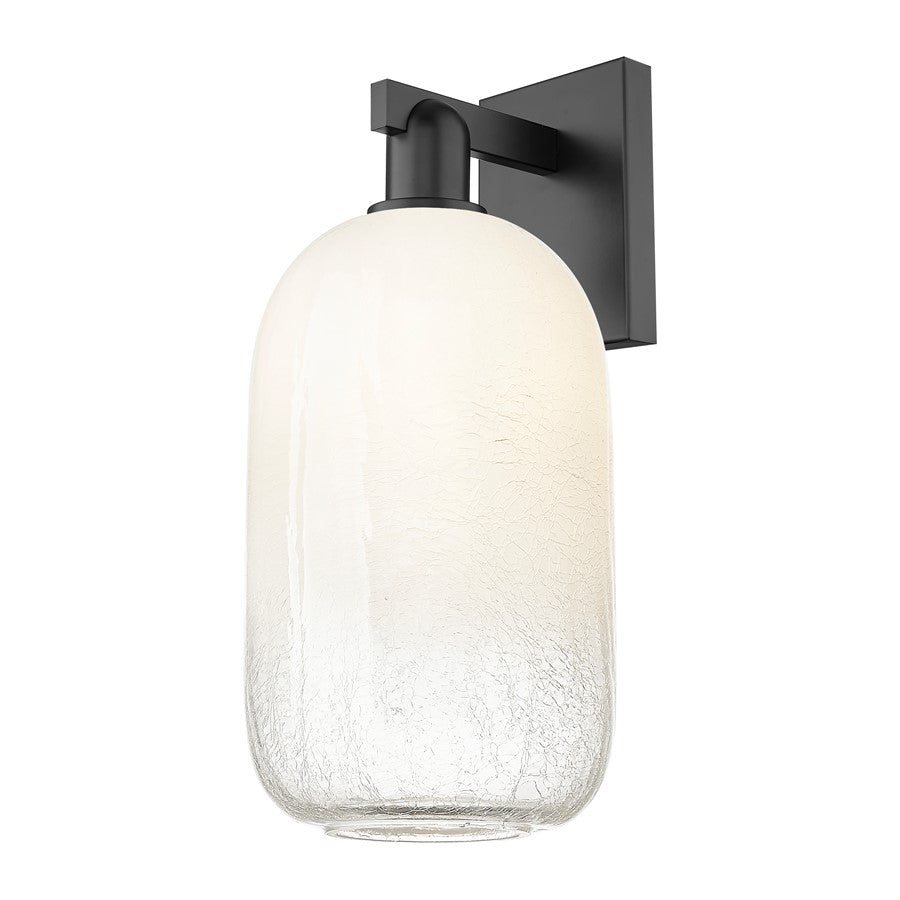 Innovations Brookhaven Cloche 1Lt 7" Sconce, Black/Opal - 716-1W-BK-G482-7OP