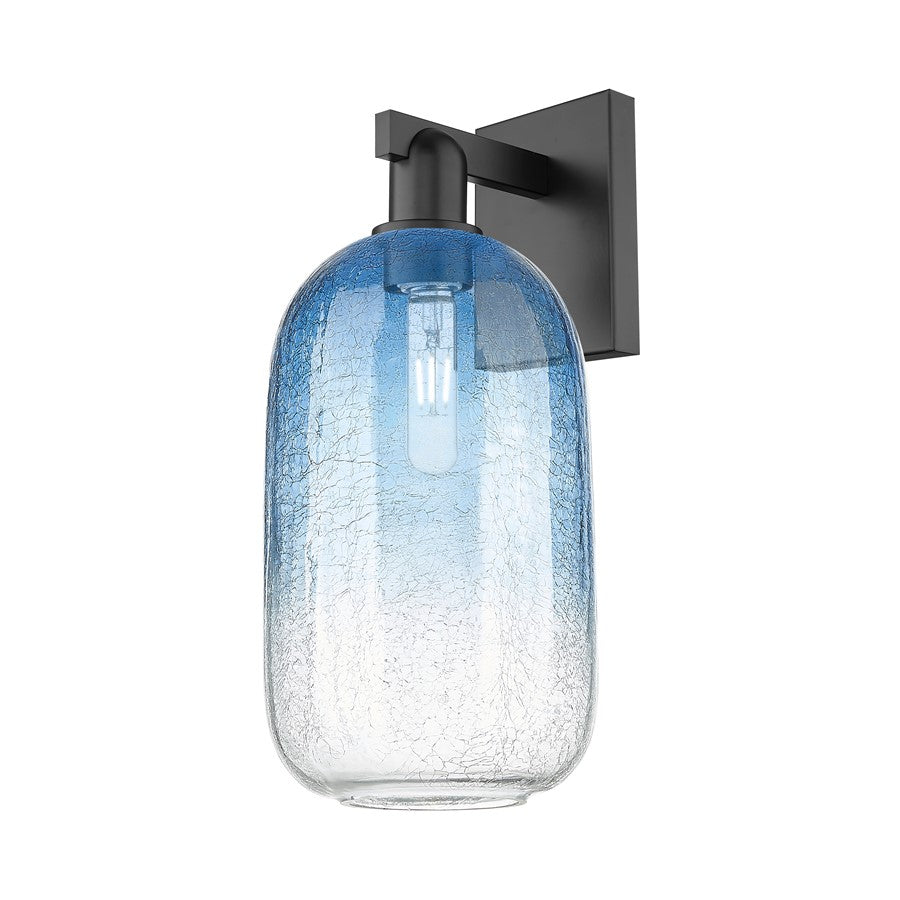 Innovations Brookhaven Cloche 1Lt 7" Sconce, Black/SB