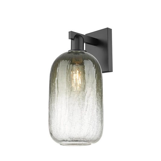 Innovations Brookhaven Cloche 1Lt 7" Sconce, Black/Slate - 716-1W-BK-G482-7SL