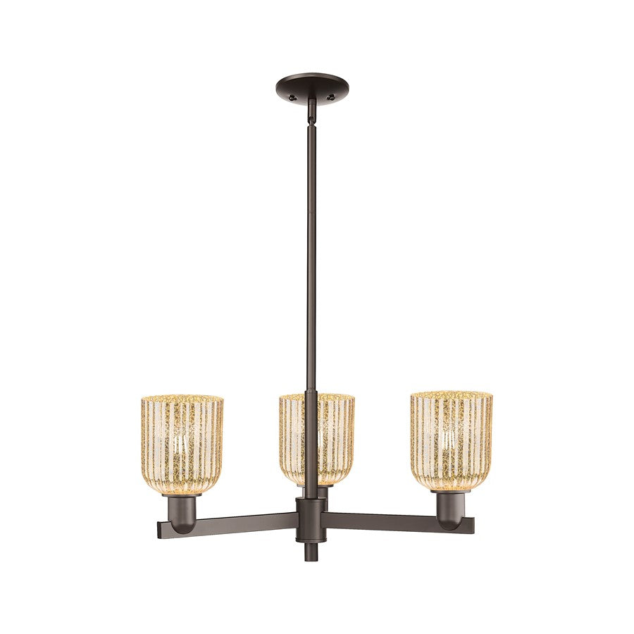 Innovations Bridal Veil 1Lt 5" Wall Sconce, Black/Mercury