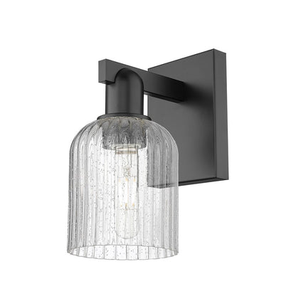 Innovations Bridal Veil 1Lt 5" Wall Sconce, Black/Seedy - 716-1W-BK-G559-5SDY