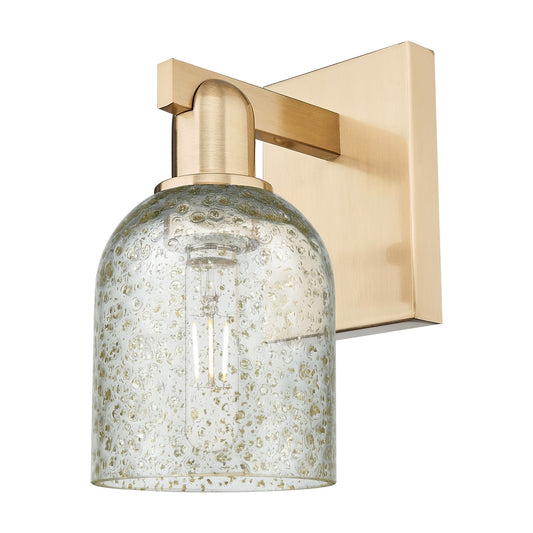 Innovations Caledonia 5in 1-Light Wall Sconce | Industrial Champagne Bronze Steel and Mica Glass | Entryway & Hallway Accent | 5 x | Model 716-1W-CB-G259