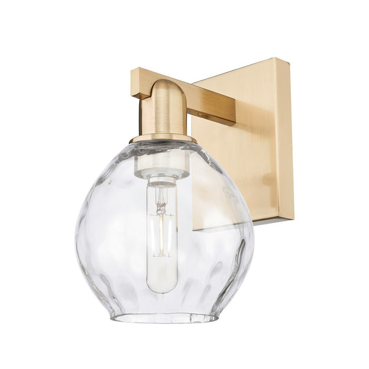 Innovations Waverly 6in 1-Light Wall Sconce | Industrial Champagne Bronze Steel and Clear Glass | Living Room & Hallway Accent | 6 | Model 716-1W-CB-G362