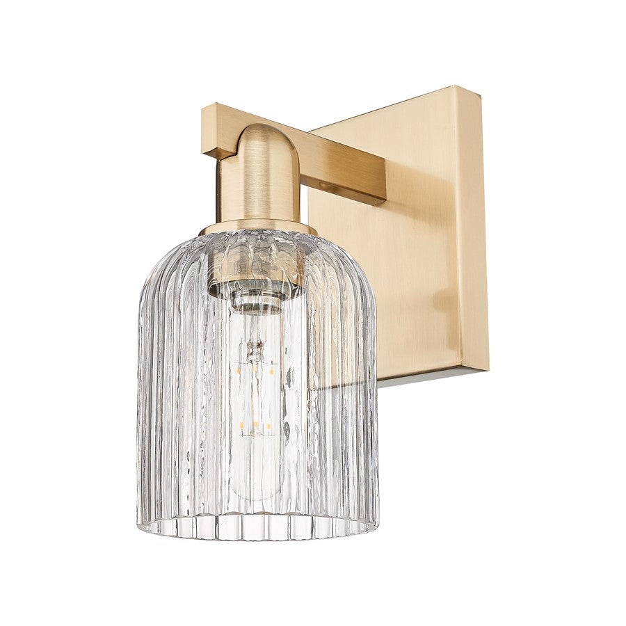 Innovations Bridal Veil 1Lt 5" Sconce, CBZ/Clear