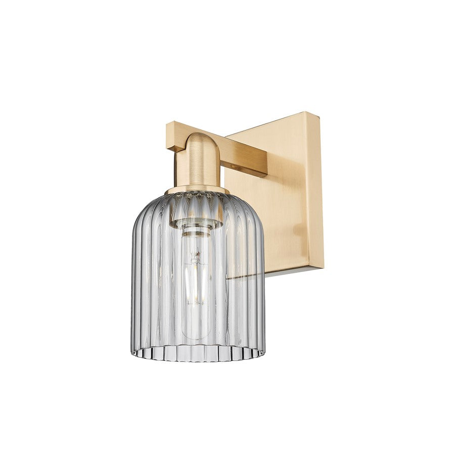 Innovations Bridal Veil 1Lt 5" Sconce, CBZ/Smoke - 716-1W-CB-G559-5SM