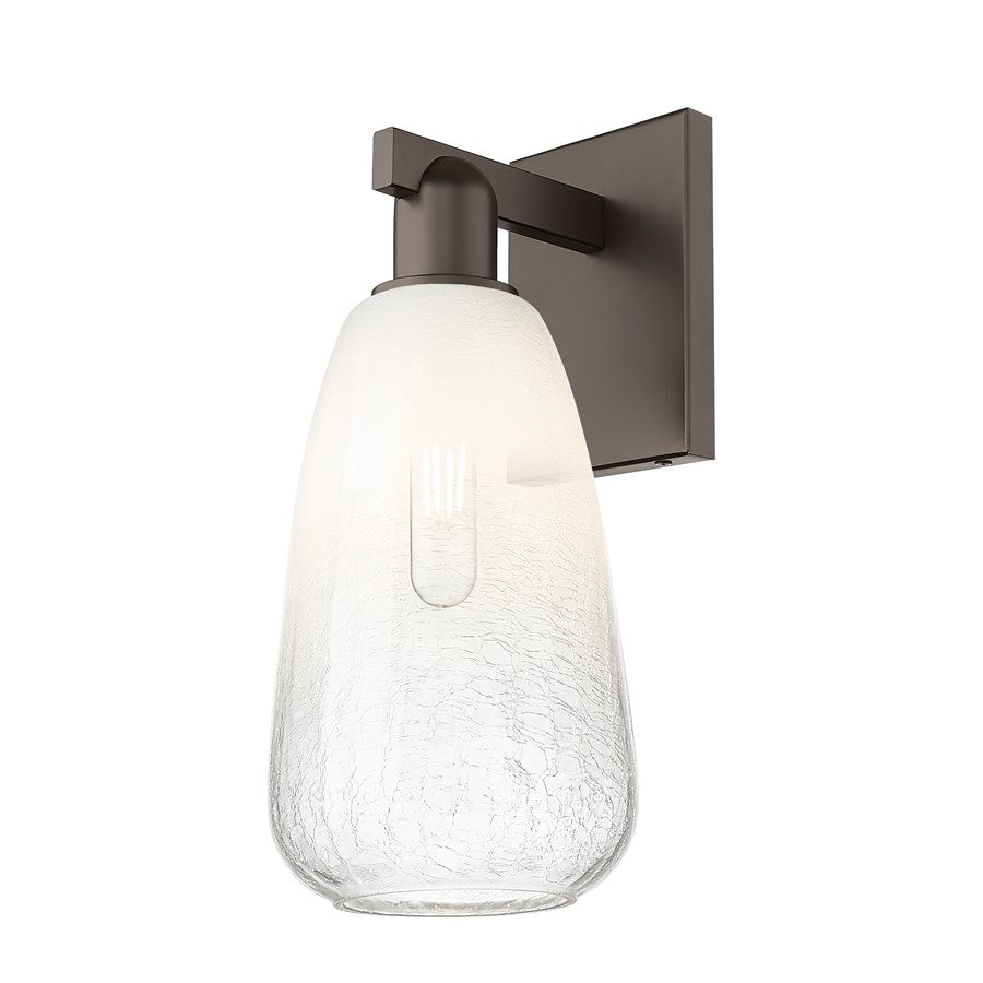 Innovations Brookhaven Almond 1Lt 6" Sconce, OB/Opal - 716-1W-OB-G480-6OP
