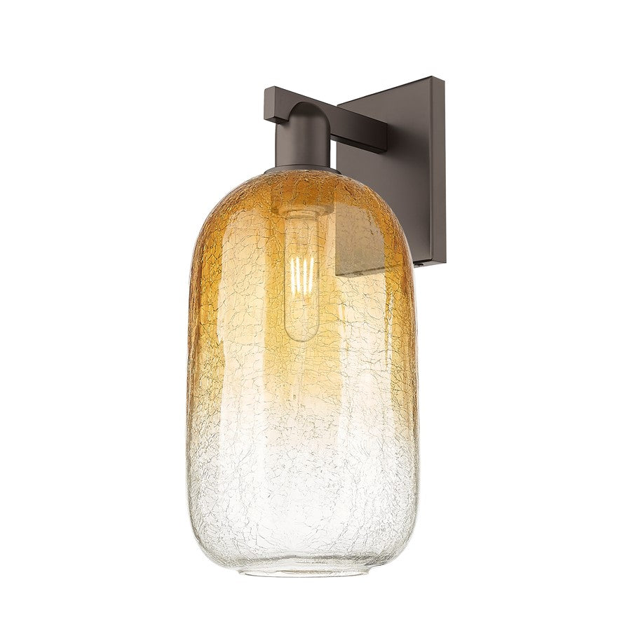 Innovations Brookhaven Cloche 1Lt 7" Sconce, OB/Amber - 716-1W-OB-G482-7AM