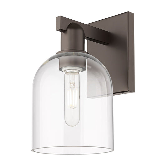 Innovations Bella 6in 1-Light Wall Sconce | Industrial Oil Rubbed Bronze Steel and Clear Glass | Hallway & Bathroom Accent | Model 716-1W-OB-G558-6CL