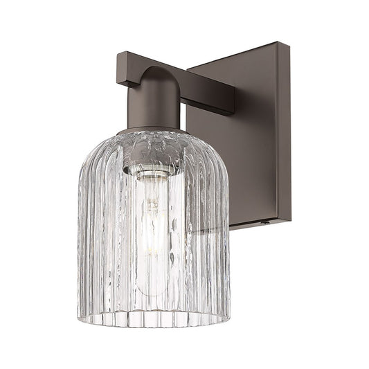 Innovations Bridal Veil 1Lt 5" Sconce, Oiled Bronze/Clear - 716-1W-OB-G559-5CL