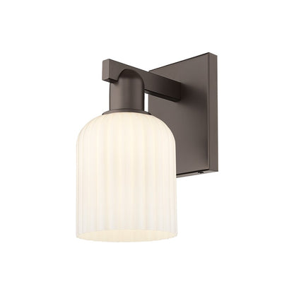 Innovations Bridal Veil 1Lt 5" Sconce, OB/Gloss White