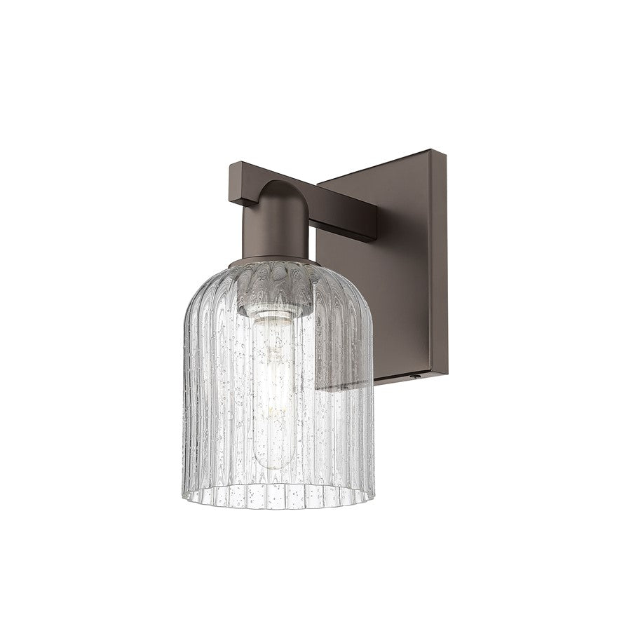 Innovations Bridal Veil 1Lt 5" Sconce, Oiled Bronze/Seed