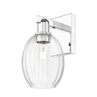 Innovations Preston 1Lt 6" Bell Wall Sconce, Chrome/Clear - 716-1W-PC-G459-6CL