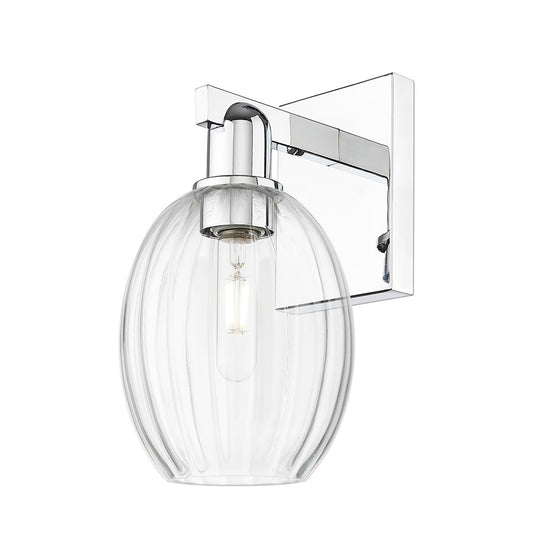 Innovations Preston 1Lt 6" Bell Wall Sconce, Chrome/Clear - 716-1W-PC-G459-6CL