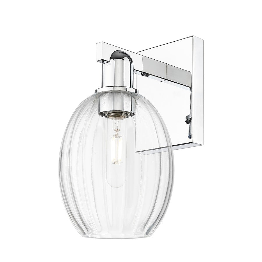 Innovations Preston 1Lt 6" Bell Wall Sconce, Chrome/Clear