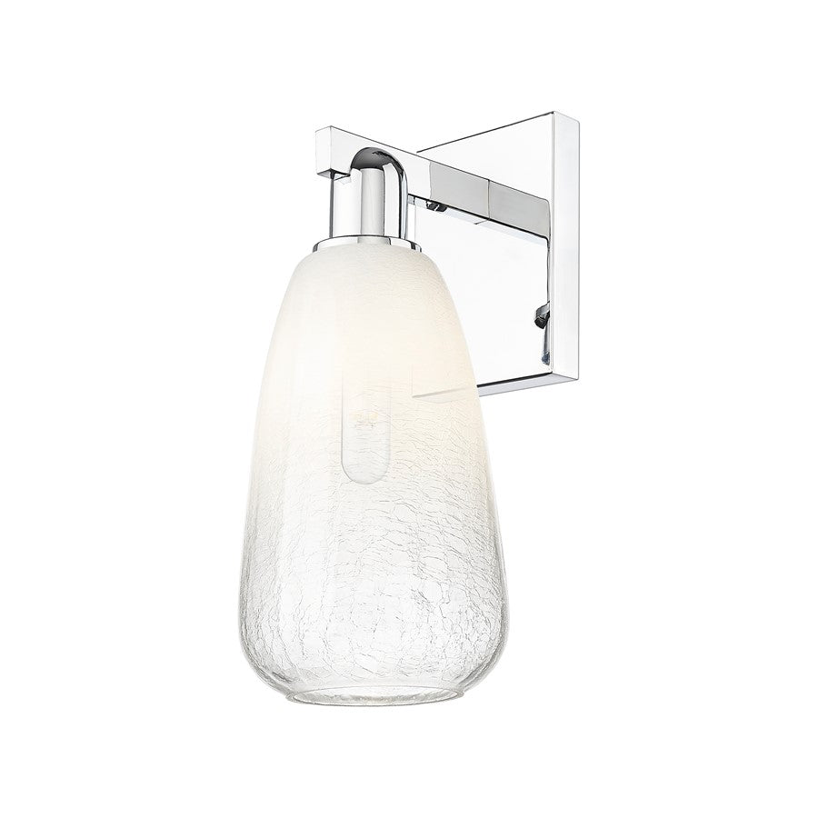 Innovations Brookhaven Almond 1Lt 6" Sconce, Chrome/Opal
