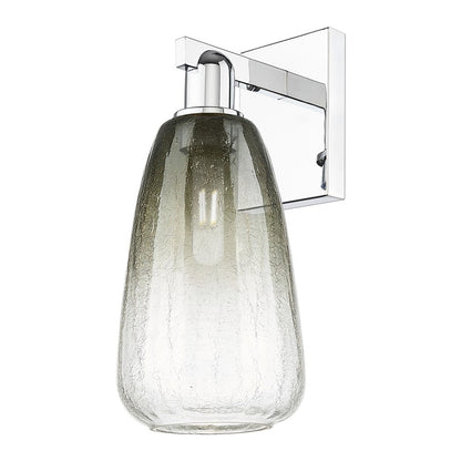 Innovations Brookhaven Almond 1Lt 6" Sconce, Chrome/Slate