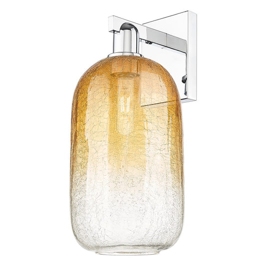 Innovations Brookhaven Cloche 1Lt 7" Sconce, Chrome/Amber - 716-1W-PC-G482-7AM