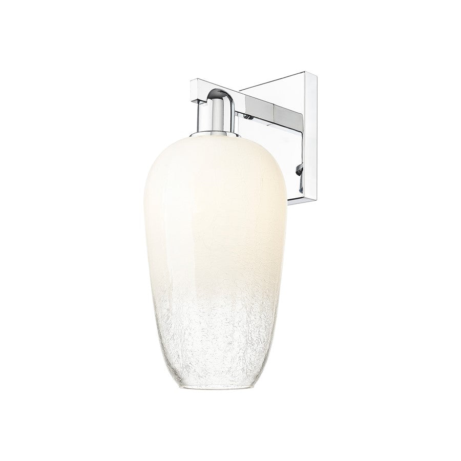 Innovations Brookhaven Flute 1Lt 7" Sconce, Chrome/Opal