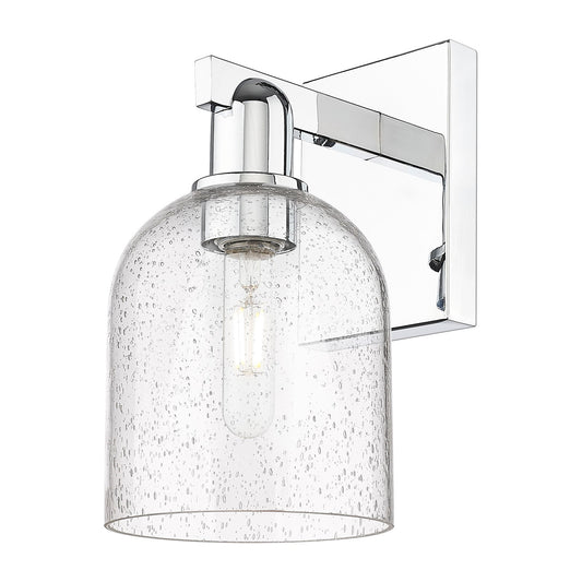 Innovations Bella 1-Light 6in Wall Sconce | Industrial Polished Chrome and Seedy Glass | Bathroom & Hallway Accent | 5.5 x | Model 716-1W-PC-G558-6SDY