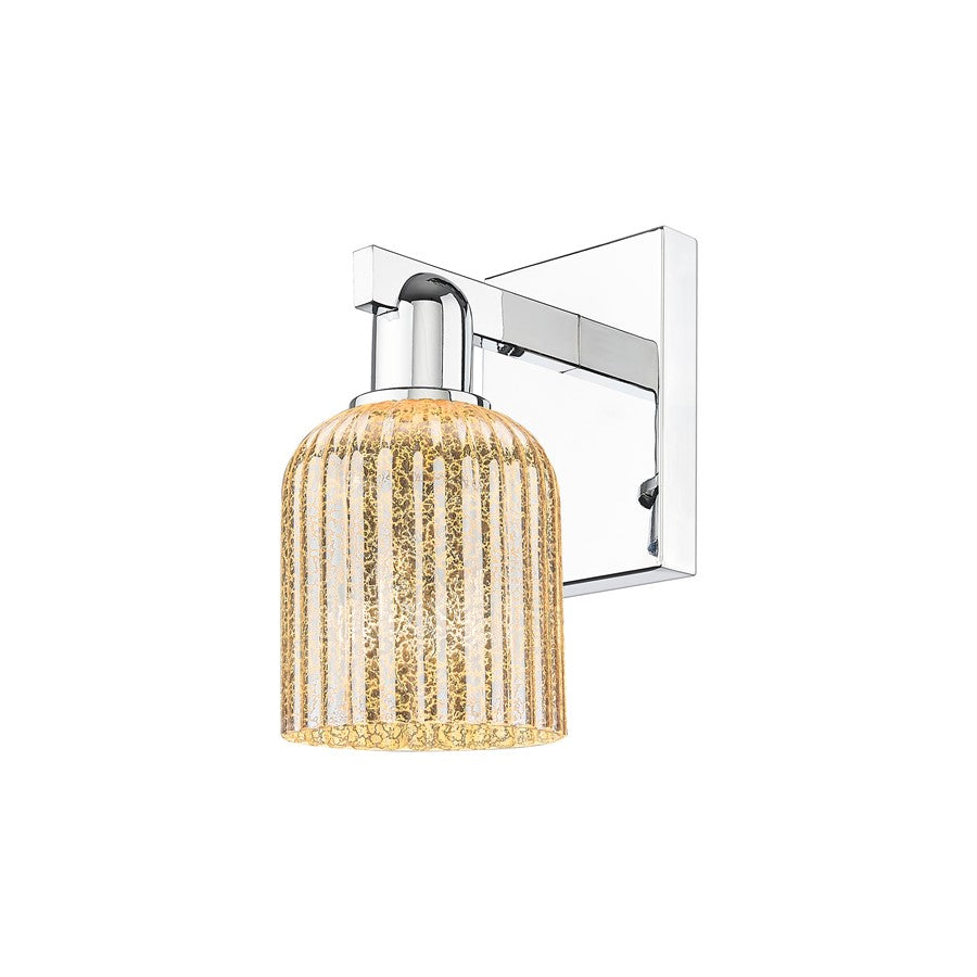 Innovations Bridal Veil 1Lt 5" Wall Sconce, Chrome/Mercury