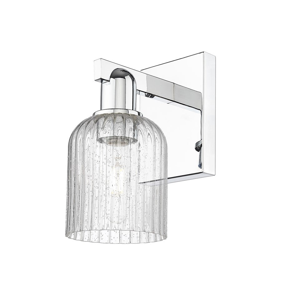 Innovations Bridal Veil 1Lt 5" Wall Sconce, Chrome/Seedy