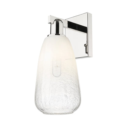 Innovations Brookhaven Almond 1Lt 6" Sconce, Polished Nickel/Opal