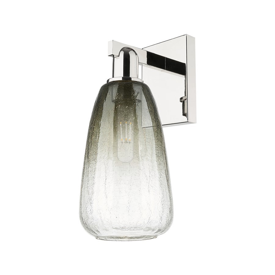 Innovations Brookhaven Almond 1Lt 6" Sconce, PN/Slate - 716-1W-PN-G480-6SL
