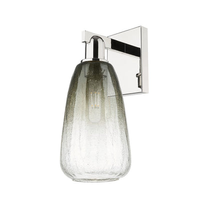 Innovations Brookhaven Almond 1Lt 6" Sconce, Polished Nickel/Slate