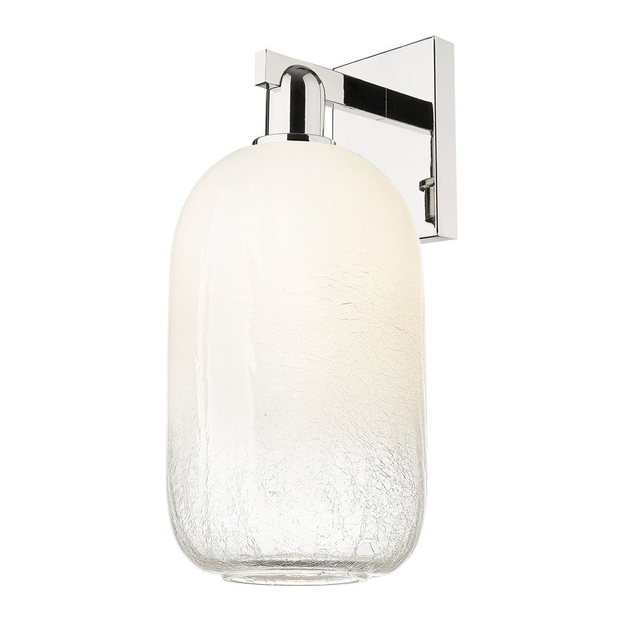 Innovations Brookhaven Cloche 1Lt 7" Sconce, Polished Nickel/Opal