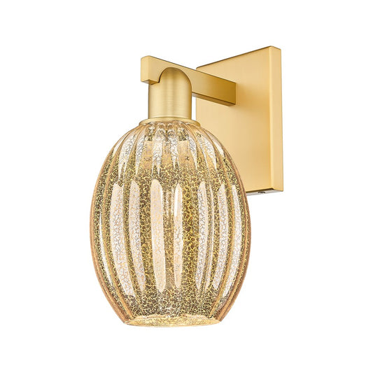 Innovations Preston 1Lt 6" Bell Wall Sconce, Gold/Mercury - 716-1W-SG-G459-6ME
