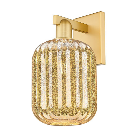 Innovations Preston 1Lt 7" Jar Wall Sconce, Gold/Mercury - 716-1W-SG-G460-7ME