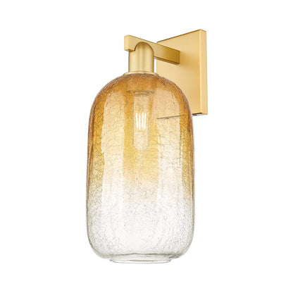 Innovations Brookhaven Cloche 1Lt 7" Sconce, Gold/Amber - 716-1W-SG-G482-7AM