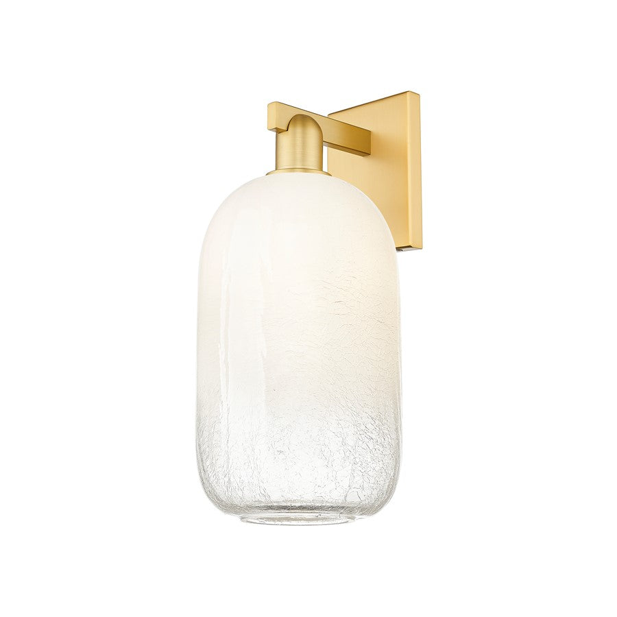 Innovations Brookhaven Cloche 1Lt 7" Wall Sconce, Gold/Opal
