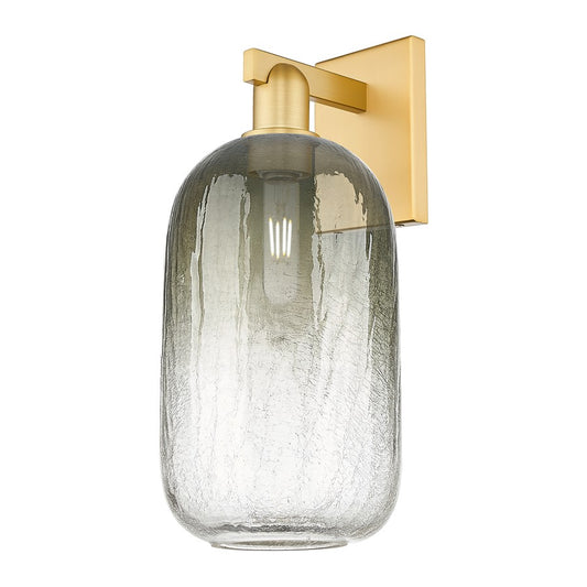 Innovations Brookhaven Cloche 1Lt 7" Sconce, Gold/Slate - 716-1W-SG-G482-7SL
