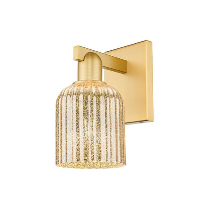 Innovations Bridal Veil 1Lt 5" Wall Sconce, Gold/Mercury