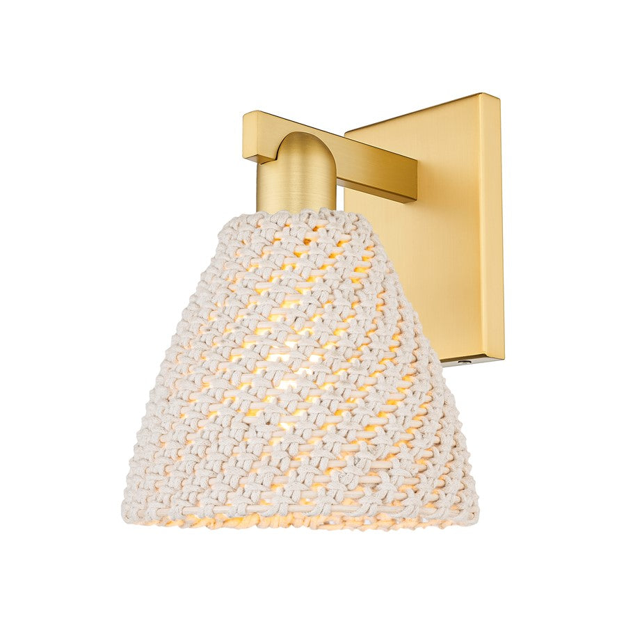 Innovations Natural Ballston Dome 1Lt 7" Sconce, Gold/NF