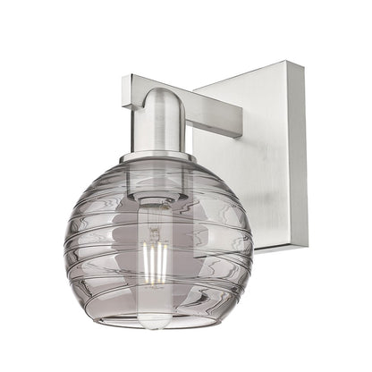 Innovations Athens Deco Swirl 1Lt 6" Sconce, Satin Nickel/SDS