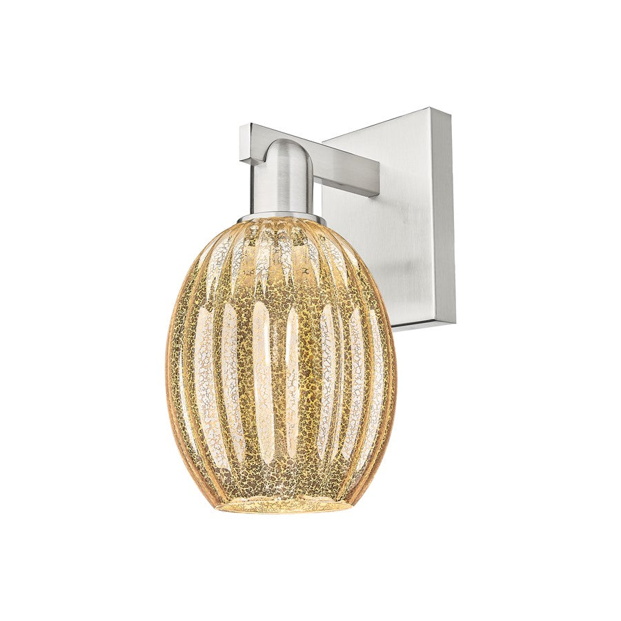 Innovations Preston 1Lt 6" Bell Sconce, SN/Mercury - 716-1W-SN-G459-6ME