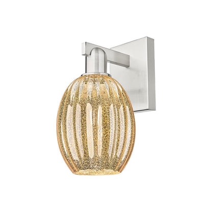 Innovations Preston 1Lt 6" Bell Sconce, SN/Mercury - 716-1W-SN-G459-6ME
