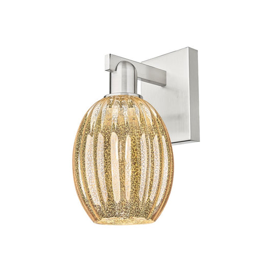 Innovations Preston 1Lt 6" Bell Sconce, SN/Mercury - 716-1W-SN-G459-6ME