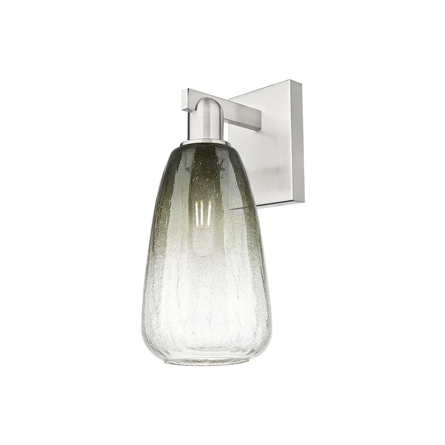 Innovations Brookhaven Almond 1Lt 6" Sconce, SN/Slate - 716-1W-SN-G480-6SL