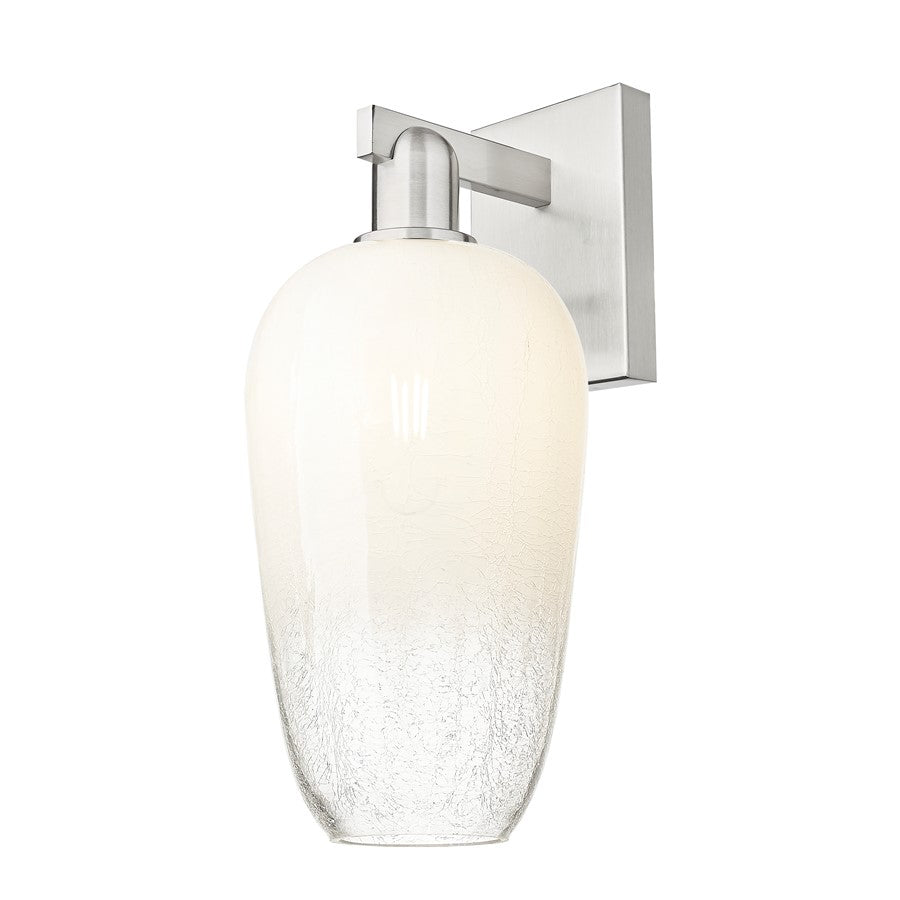 Innovations Brookhaven Flute 1Lt 7" Sconce, SN/Opal - 716-1W-SN-G484-7OP