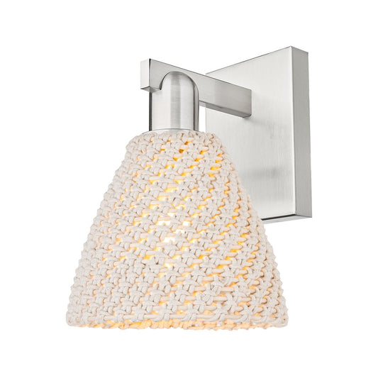 Innovations Natural Ballston Dome 1Lt 7" Sconce, SN/NF - 716-1W-SN-NBD-75-NAT