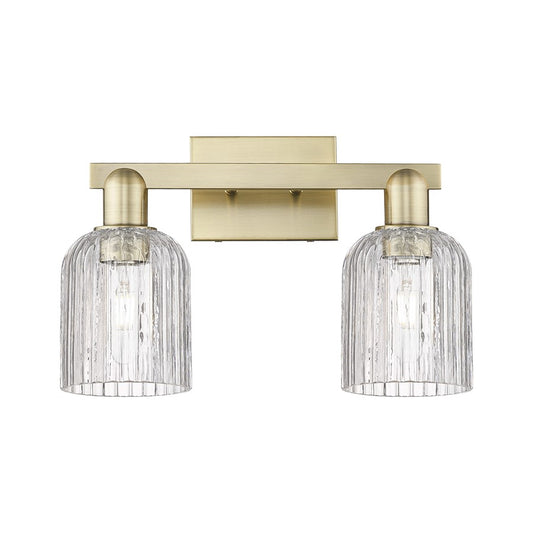 Innovations Bridal Veil 2Lt 16" Bath, Antique Brass/Clear - 716-2W-AB-G559-5CL