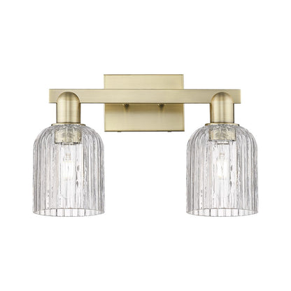 Innovations Bridal Veil 2Lt 16" Bath, Antique Brass/Clear