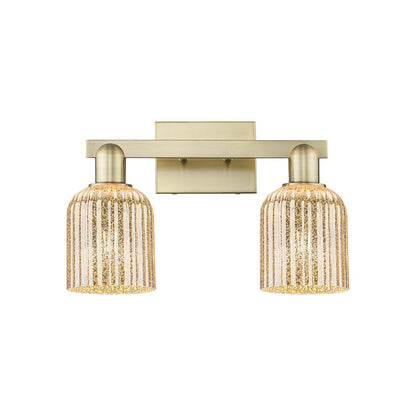 Innovations Bridal Veil 2Lt 16" Bath, Antique Brass/Mercury - 716-2W-AB-G559-5ME