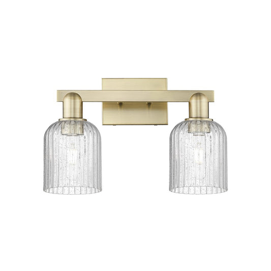 Innovations Bridal Veil 2Lt 16" Bath, Antique Brass/Seed - 716-2W-AB-G559-5SDY