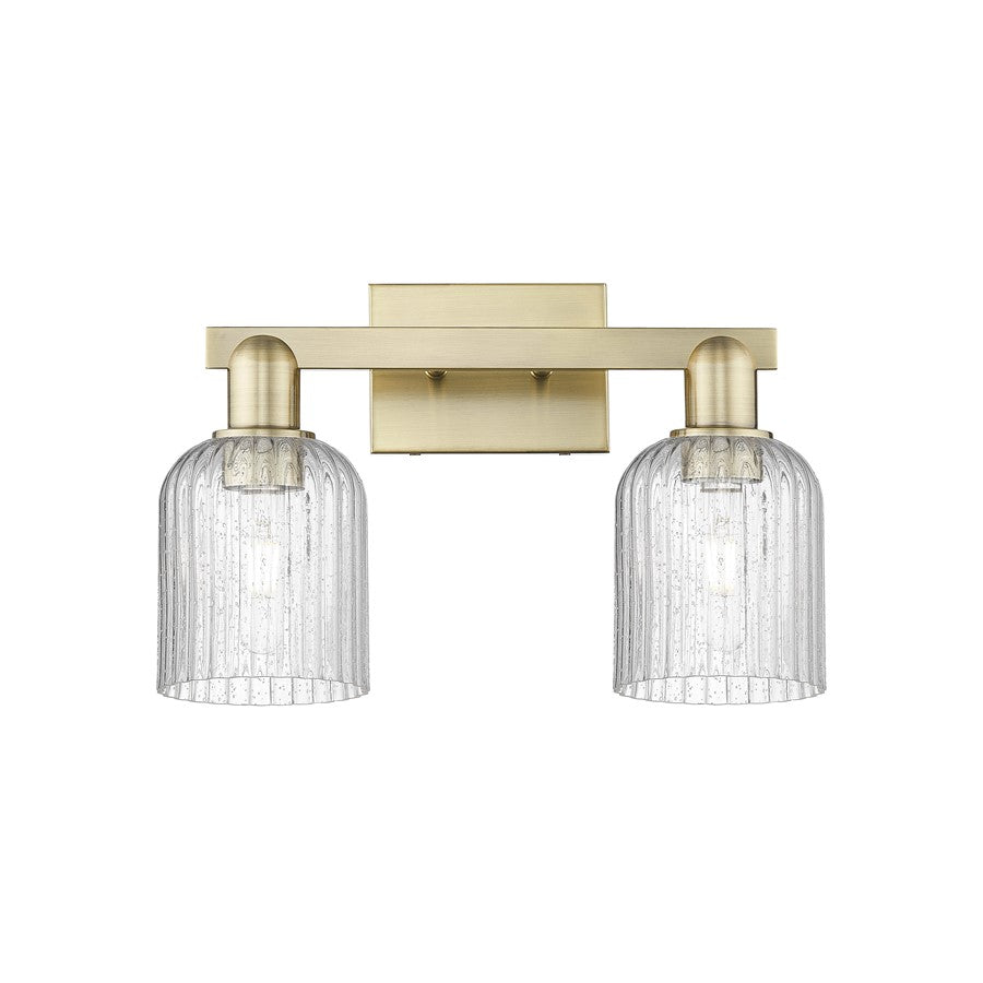Innovations Bridal Veil 2Lt 16" Bath, Antique Brass/Seed
